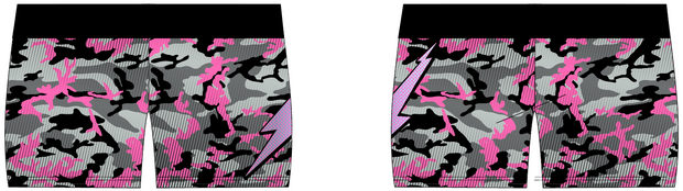 Hailstorm - Fierce Active Shorts | Pink Camo