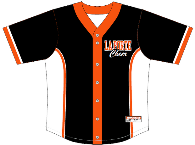 La Porte HS Parents - Full Button Baseball Jersey