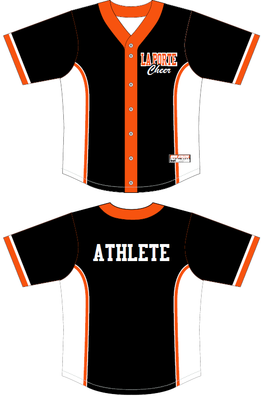 La Porte HS Parents - Full Button Baseball Jersey