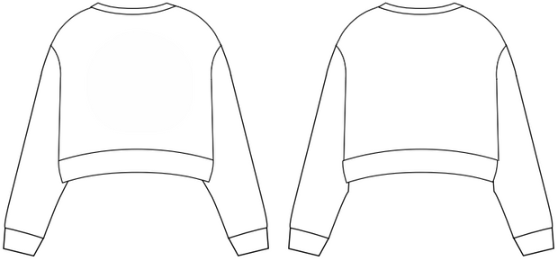 Omega Crop Sweatshirt | Arch Font